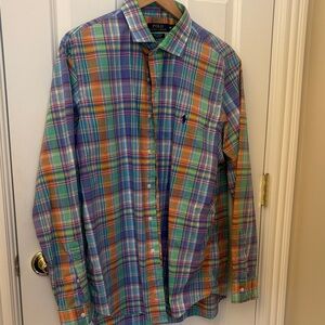 Polo by Ralph Lauren Men’s Multicolor Plaid Button-Down Shirt